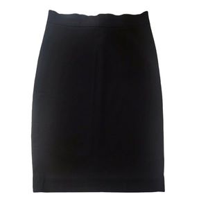 Avenue Montaigne Women's Size 0 Pencil Skirt Black Stretch Knee Length XS.